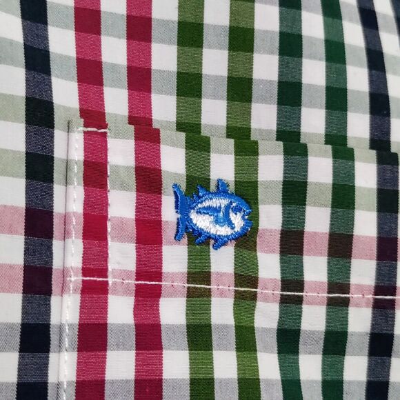 Southern Tide Shirt Mens Large Classic Fit Check Plaid Long Sleeve Button Up - Picture 8 of 16